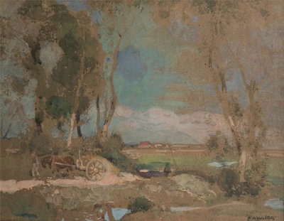 Portões de Fens, Suffolk de Edward Arthur Walton