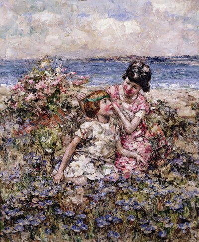 A Rainha de Maio (óleo sobre tela) de Edward Atkinson Hornel