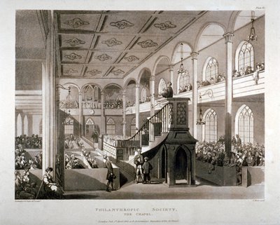 Capela da Instituição da Sociedade Filantrópica, London Road, Southwark, Londres, 1809 de Edward Blackburn