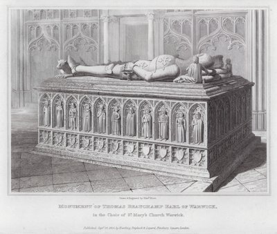 Monumento de Thomas Beauchamp Conde de Warwick, no Coro de St Mary