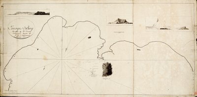 A baía de São Jorge foi inspeccionada por Edward Bransfield, capitão do HMS "Andromache de Edward Bransfield