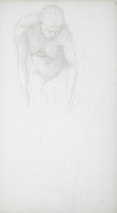 Nu feminino curvado de Edward Burne-Jones