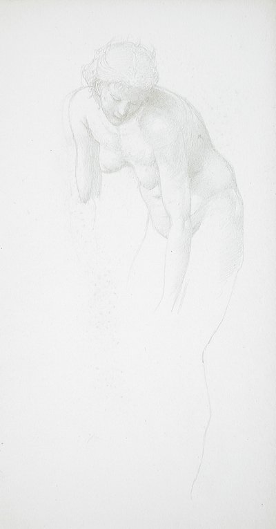 Nu feminino curvado de Edward Burne-Jones