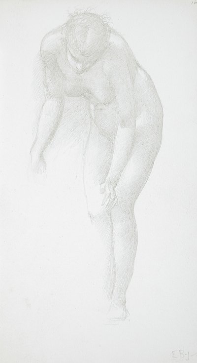 Nu feminino curvado de Edward Burne-Jones