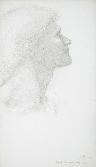 Cabeça de um homem de Edward Burne-Jones