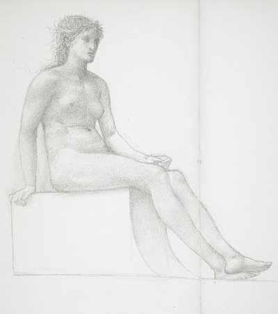 Pernas de uma mulher nua de Edward Burne-Jones