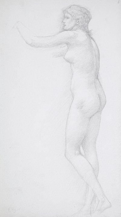 Nu feminino em pé de Edward Burne-Jones