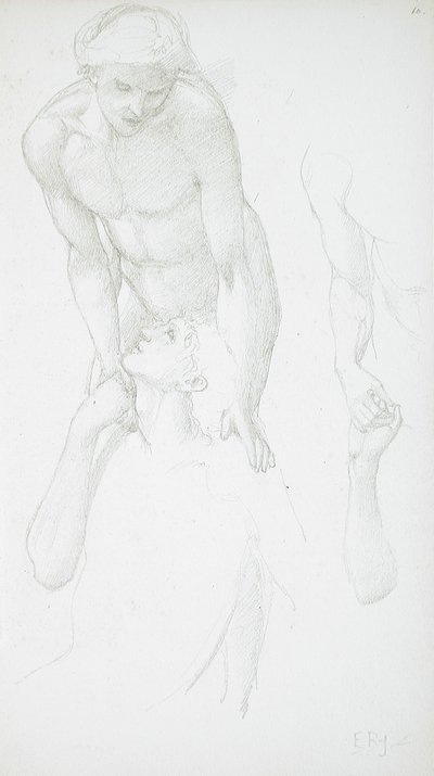 Dois nus masculinos de Edward Burne-Jones
