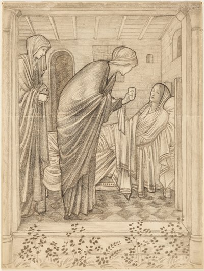 Visitar os doentes de Edward Burne-Jones