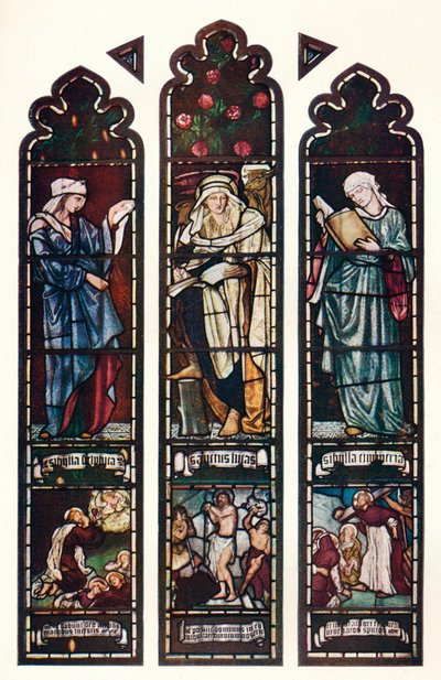 Janela de Sibyl, capela da faculdade de Jesus, Cambridge, c1872 de Edward Burne Jones