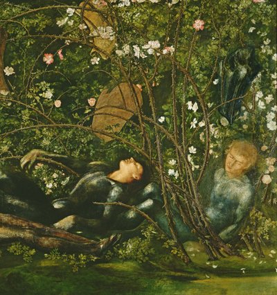 Os Cavaleiros e o Briar Rose, 1869 (detalhe de 198347) de Edward Burne Jones