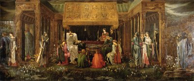 O último sono de Artur em Avalon de Edward Burne Jones