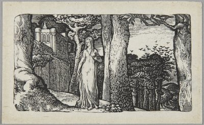 A dama com as gralhas de Edward Calvert