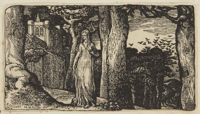 A dama com as gralhas de Edward Calvert