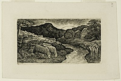As ovelhas deste pasto de Edward Calvert