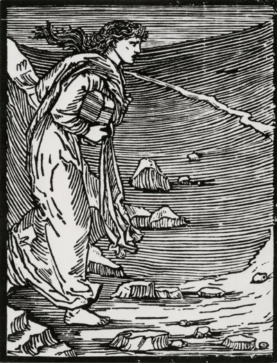 Saindo para o inferno de Edward Coley (after) Burne Jones