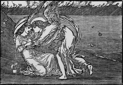 O Cupido reanimando-a de Edward Coley (after) Burne Jones