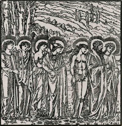 Entrada entre os Deuses de Edward Coley (after) Burne Jones