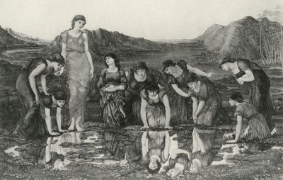 Espelho de Vênus de Edward Coley (after) Burne Jones