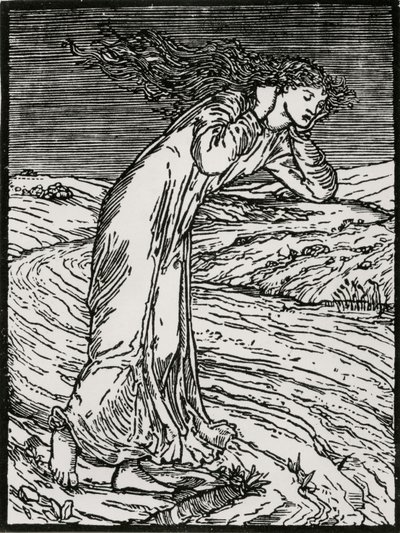 Psyche Atirar-se ao Rio de Edward Coley (after) Burne Jones