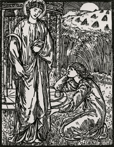 Psyche e Ceres de Edward Coley (after) Burne Jones