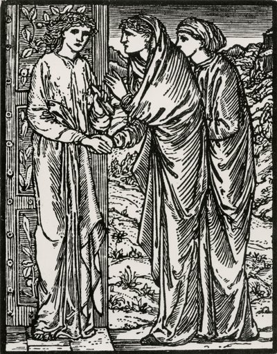 Segunda visita de Edward Coley (after) Burne Jones