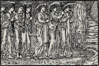 A procissão para a colina de Edward Coley (after) Burne Jones