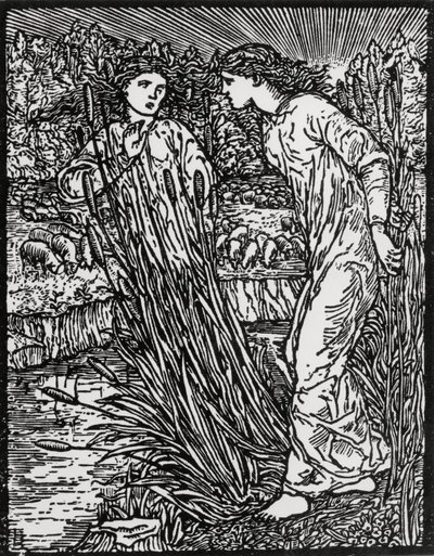 A Tarefa das Ovelhas de Ouro de Edward Coley (after) Burne Jones