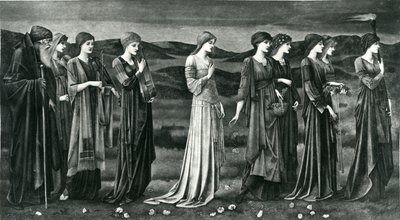 O Casamento da Psique de Edward Coley (after) Burne Jones