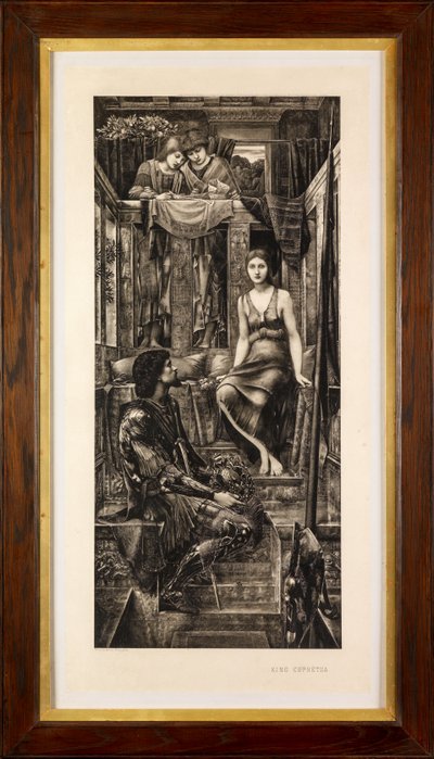 Rei Cophetua e a Beggar-Maid (fotogravura) de Edward Burne-Jones