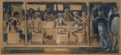 Quest for the Holy Grail - Estudo para a Invocação de Edward Coley Burne Jones