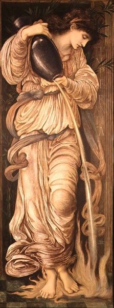 Temperance, c.1867 (mixed media) de Edward Coley Burne Jones