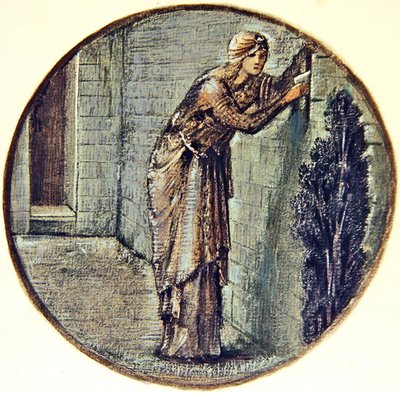 O Livro das Flores: XXIV. Parede Tryst de Edward Coley Burne Jones