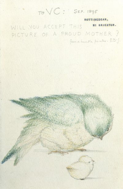 &39;A proud Mother&39; (lápis e giz colorido sobre papel) de Edward Burne Jones