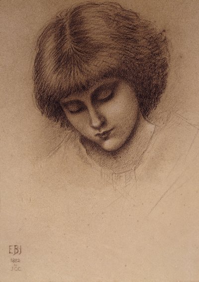 Um estudo para "King Cophetua and the Beggar Maid", de Edward Burne-Jones