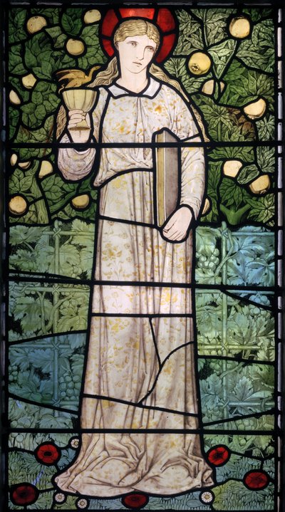 Fé, 1867 (vitral) de Edward Burne Jones