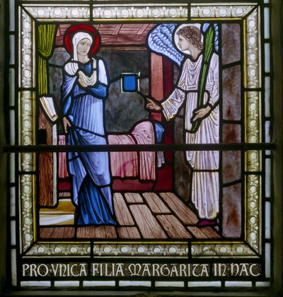 Rottingdean, St Margaret, Morris & Co., Edward Burne-Jones, The Annunciation de Edward Coley Burne Jones