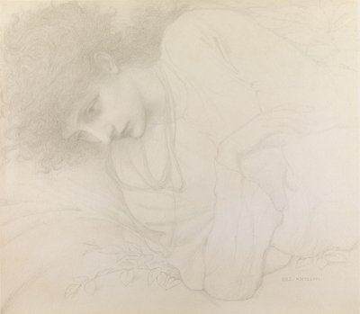 Estudo de Mary Cassavetti de Edward Burne Jones