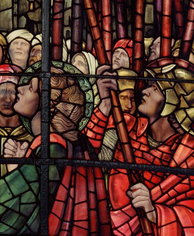 A Janela da Crucificação, detalhe, 1888 (vitral) de Edward Burne Jones