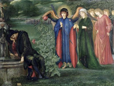 O sonho das mulheres justas de Edward Burne Jones