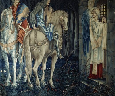 O fracasso de Sir Gawain e Sir Ewain em alcançar o Santo Graal, 1893-95 de Edward Burne Jones
