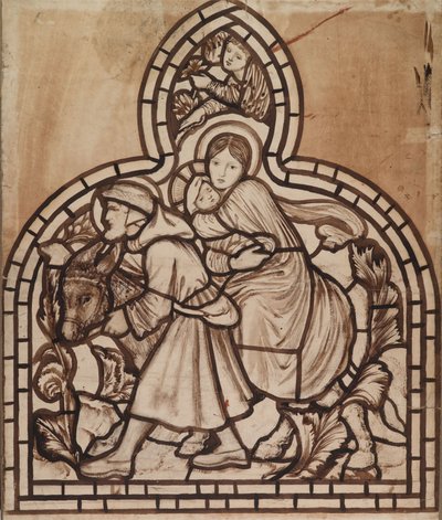 Die Flucht nach Ägypten von Edward Burne Jones