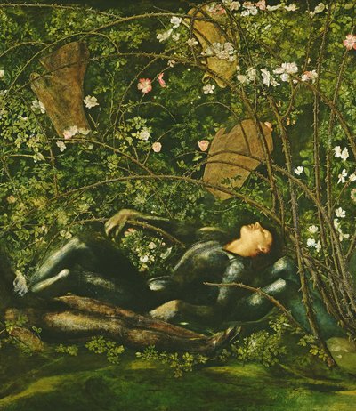 Os Cavaleiros e o Briar Rose, 1869 de Edward Burne Jones