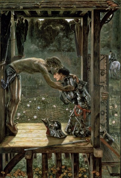 O Cavaleiro Misericordioso, 1863 de Edward Burne Jones