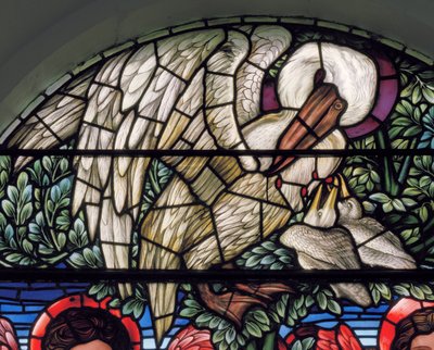 O Pelicano na sua piedade de Edward Coley Burne Jones