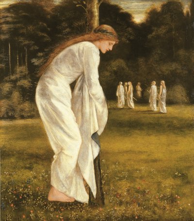 A princesa amarrada a uma árvore de Edward Burne Jones
