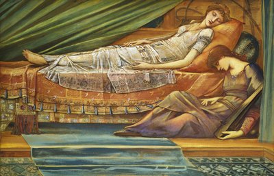 A princesa adormecida, c.1886-88 de Edward Burne Jones