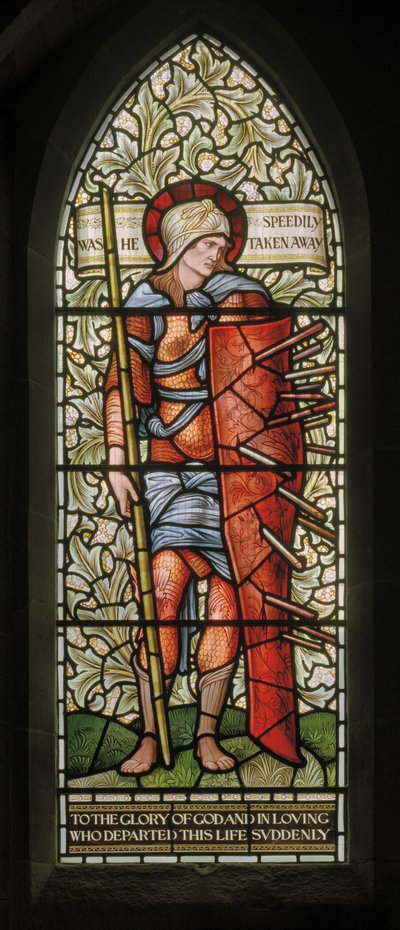 Wilden, Todos os Santos, Morris & Co., Edward Burne-Jones, John Henry Dearle (1859-1932), Fortitude, 1902-1914, Louisa, Alfred, Os Baldwins, Primeiro Ministro, Metodista, Worcestershire, Artes e Ofícios, Rudya de Edward Coley and Dearle Burne Jones