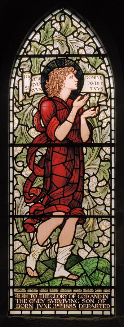 Wilden, Todos os Santos, Morris & Co., Edward Burne-Jones, John Henry Dearle (1859-1932), Samuel, 1902-1914, Louisa, Alfred, Os Baldwins, Primeiro Ministro, Metodista, Worcestershire, Artes e Ofícios, Rudyard de Edward Coley and Dearle Burne Jones