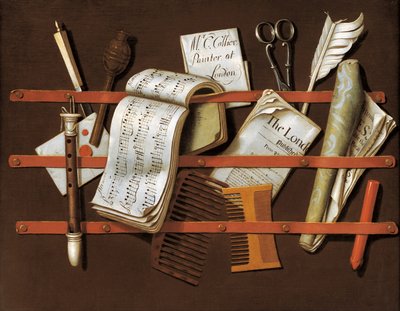 Suporte para cartas, ca 1698 de Edward Collier